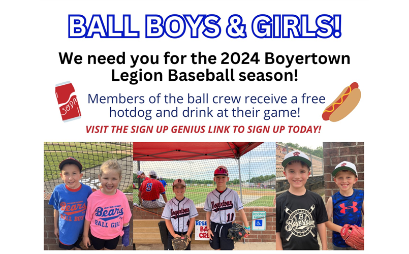 Click here to sign up for our 2024 ball crew!