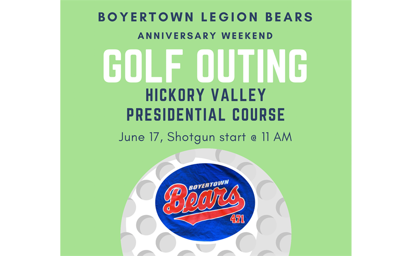 Help us kick off anniversary weekend with our golf outing!