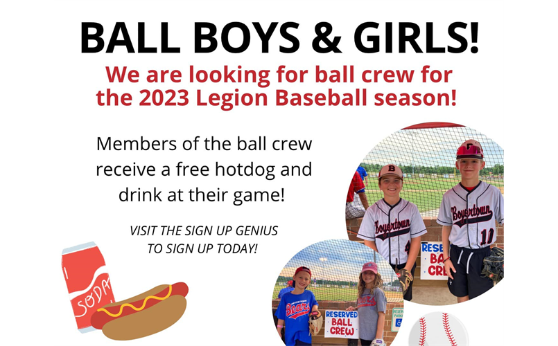 Sign-ups are open for the 2023 Ball Crew!