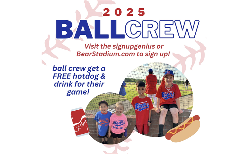 Kids - sign up to  be a member of our ball crew!